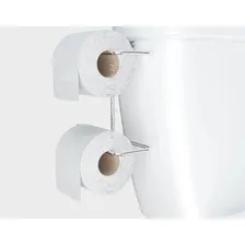 Suporte Porta Papel Higiênico Duplo Caixa Acoplada Descarga Cor Cromado Foto mini 3