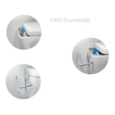 Suporte Porta Papel Higiênico Duplo Caixa Acoplada Descarga Cor Cromado Foto mini 4