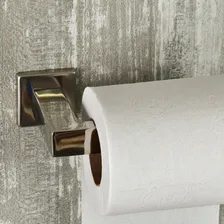 Suporte Porta Papel Higiênico Papeleira Banheiro Aço Inox Foto mini 3