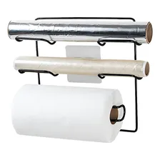 Suporte Porta Rolos Papel AlumÃnio Toalha E Filme Pvc De Par Foto mini 2