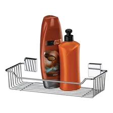 Suporte Porta Shampoo Sabonete Parede Aço Inox 7501 Future Foto mini  2
