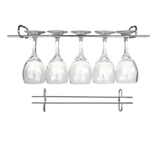 Suporte Porta Taças Gourmet 42cm Cromado de armário suspenso cromado Foto  mini 1