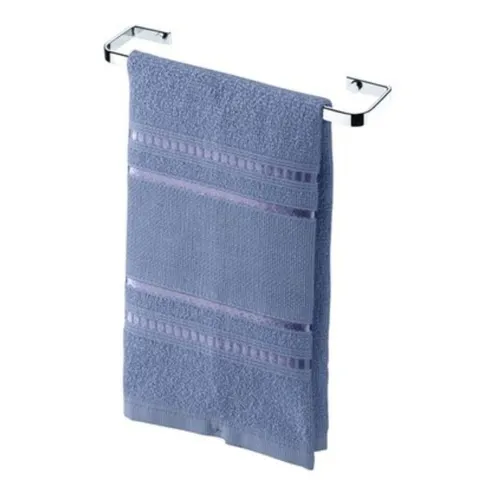 Suporte Porta Toalha Toalheiro Cromado Para Parede 30cm Luxo Foto 1
