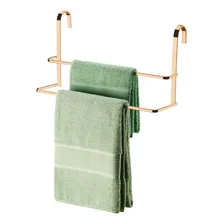 Suporte Porta Toalha Toalheiro Duplo Box Rosé Gold 1612rg Foto mini 3