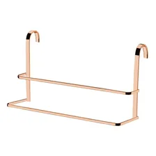 Suporte Porta Toalha Toalheiro Duplo Box Rosé Gold 1612rg Foto mini 2