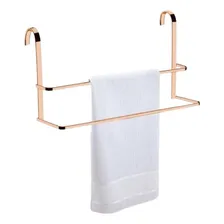Suporte Porta Toalha Toalheiro Duplo Box Rosé Gold 1612rg Foto mini 4