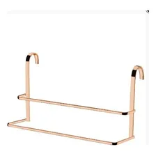 Suporte Porta Toalha Toalheiro Duplo Box Rosé Gold 1612rg Foto mini 1
