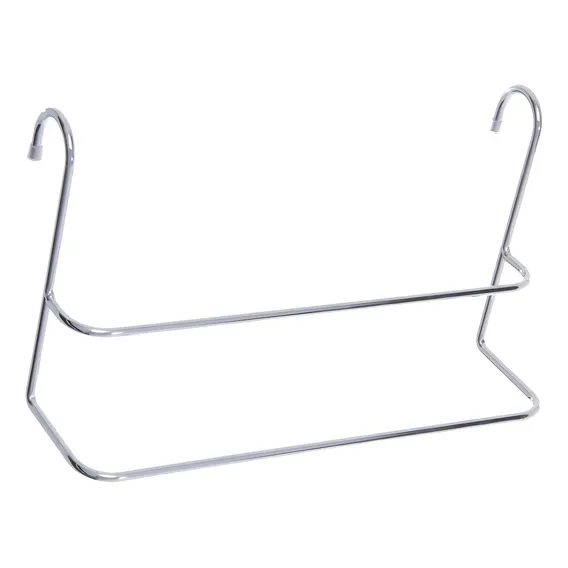 Suporte Porta Toalha Toalheiro Duplo Cromado Para Box Banho Foto 1