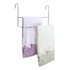 Suporte Porta Toalha Toalheiro Duplo Cromado Para Box Banho Foto mini 2