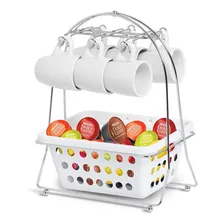 Suporte Porta XĂcara E Organizador Capsula CafĂ© Branco Foto mini 1