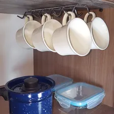 Suporte Porta XĂcaras Fixar Armário Organizador De Cozinha Foto mini 4