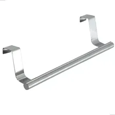 Suporte Portátil Pano Prato Toalha Porta Armário Inox 23cm 23 Cm Foto mini 1