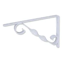 Suporte Prateleira Decorado Mão Francesa 30cm Branco Bemfixa Foto mini  2