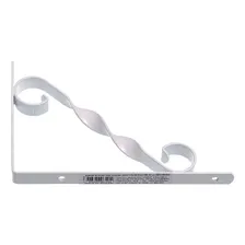 Suporte Prateleira Decorado Mão Francesa 30cm Branco Bemfixa Foto mini 4