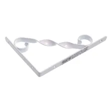 Suporte Prateleira Decorado Mão Francesa 30cm Branco Bemfixa Foto  mini 1