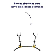 Suporte Profissional Duplo P/ Sax Alto Tenor Hercules Ds537b Foto mini 4