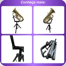 Suporte Rack P/ Tuba Bombardão Sinfônica Bombardino Saty TBS01 Foto mini  3