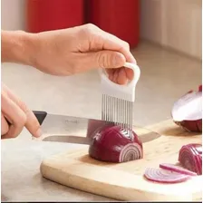 Suporte Segurador Fatiador Frutas E Legumes Cor Branco Foto mini 3