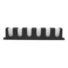 Suporte Taqueira Para 6 Tacos De Sinuca Bilhar Snooker Preto Liso Peso 240 G Foto mini  2