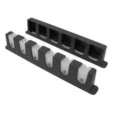 Suporte Taqueira Para 6 Tacos De Sinuca Bilhar Snooker Preto Liso Peso 240 G Foto  mini 1