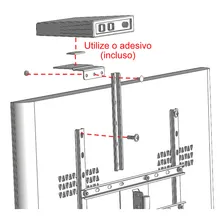 Suporte Teto Tv Receptor Vesa 600x400 Preto Foto mini 4