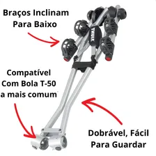 Suporte Transbike Para Engate Thule Xpress 970 2 Bicicletas Cor 970 Para 2 Bikes Foto mini 4