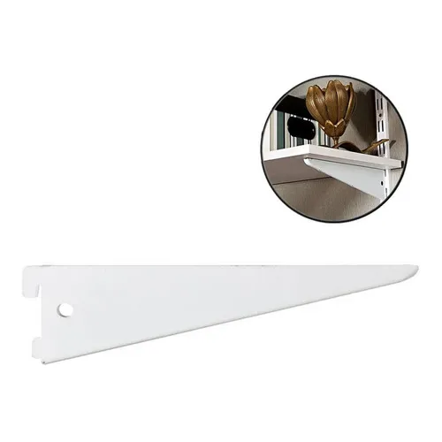 Suporte Trilho Para Prateleira Duplo Aço Branco 17cm Starfer Foto 1