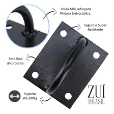 Suporte Trx Cadeira Balanço Rede Gancho Teto Parede 2 Peças Foto mini  2