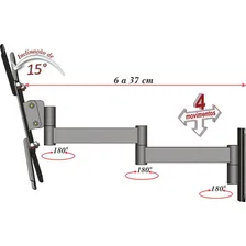 Suporte Tv 10 A 48 Tri-articulado P/ Led/lcd/3d Multiforma Foto mini  2