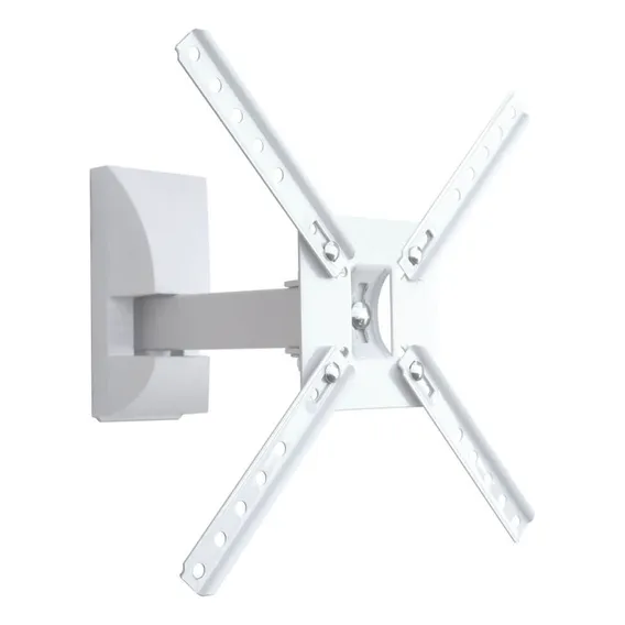 Suporte Tv Branco Bi Articulado 24 32 39 40 42 43 49 50 55 Foto 1