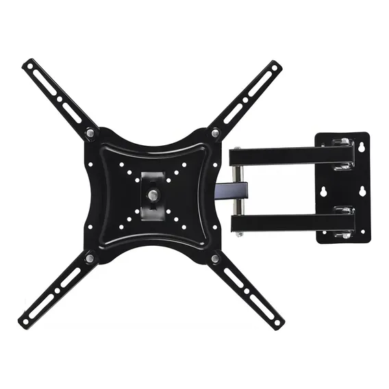 Suporte Tv Fixo Universal Led Lcd Qled M贸vel Articulado Cor Preto Foto 1
