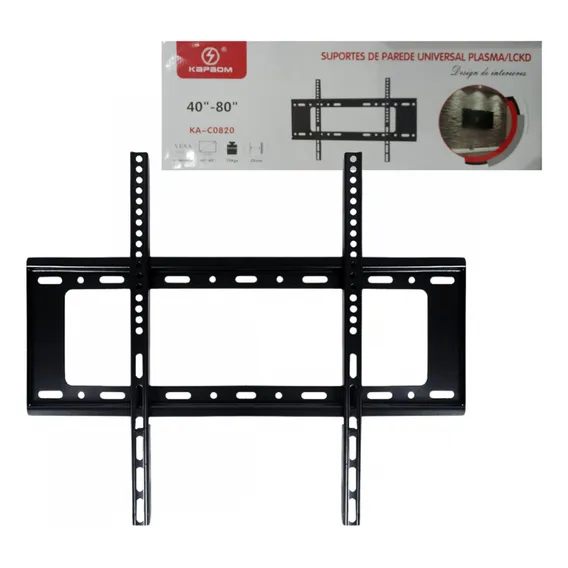 Suporte Tv Fixo Universal Tv Lcd/led 40 - 80 Polegadas Foto 1