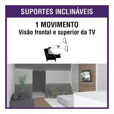 Suporte Tv Universal Inclinável Led 4k 10-85 Brasforma Foto mini 3
