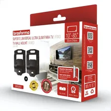 Suporte Universal Tv Slim Led Lcd Fixo 10 A 85 Brasforma Cor Preto Foto mini  3