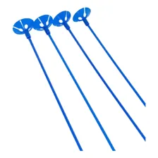 Suporte Vareta Pega Balão 30cm Azul 10 Unid Foto mini 1