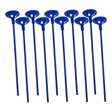 Suporte Vareta Pega Balão 30cm Azul 10 Unid Foto mini 3