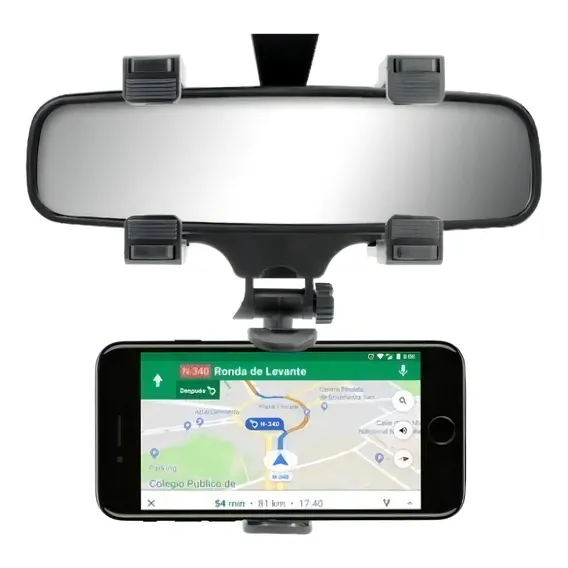 Suporte Veicular Celular Gps Retrovisor Universal Articulado Foto 1