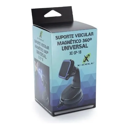 Suporte Veicular Universal Para Celular - Suporte Magnético Cor Preto Foto 1
