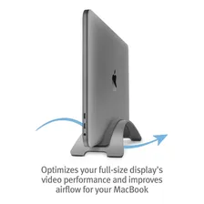 Suporte vertical Bookarc Twelve South para Apple Mac Book Space Grey Foto mini 2