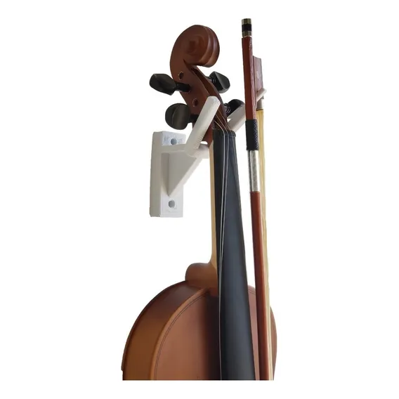 Suporte Violino Para Parede Suporte Instrumentos Parede Cor Branco Foto 1