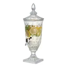 Suqueira Cristal 2l Torneira Dispenser Bebidas Festa Vintage Foto mini  3