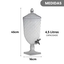 Suqueira Dispenser 5litros Torneira Dosador Bebida Água Suco Foto mini 4