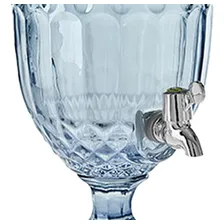 Suqueira Imperial Cristal Azul 4,9 Litros Jarra Suco Bebida Foto  mini 1
