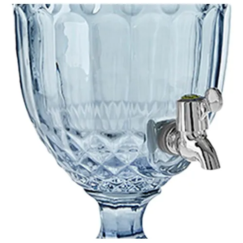 Suqueira Imperial Cristal Azul 4,9 Litros Jarra Suco Bebida Foto 1