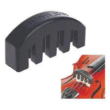 Surdina Abafador Silenciador De Estudo Para Violino Borracha Cor Preto Foto mini 2