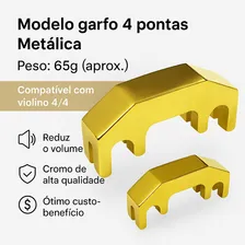Surdina Violino 4/4 Antoni Marsale Metal Gold 4 Pontas Foto mini  2