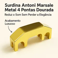 Surdina Violino 4/4 Antoni Marsale Metal Gold 4 Pontas Foto mini  3