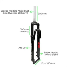 Suspensão Bike 29 Amortecedor Bike Aro 29 Suspensão Mtb 29 Foto mini 3