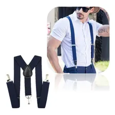 Suspens贸rio Executivo Social Adulto Azul Marinho Unisex Luxo Cor Azul-marinho Foto mini 2