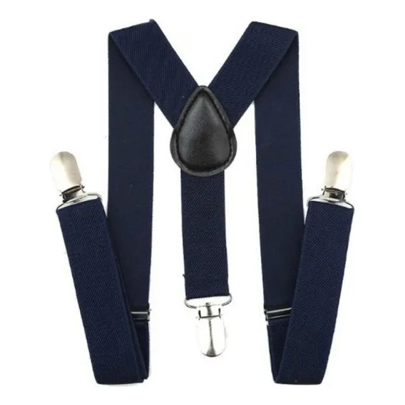 Suspens贸rio Executivo Social Adulto Azul Marinho Unisex Luxo Cor Azul-marinho Foto 1
